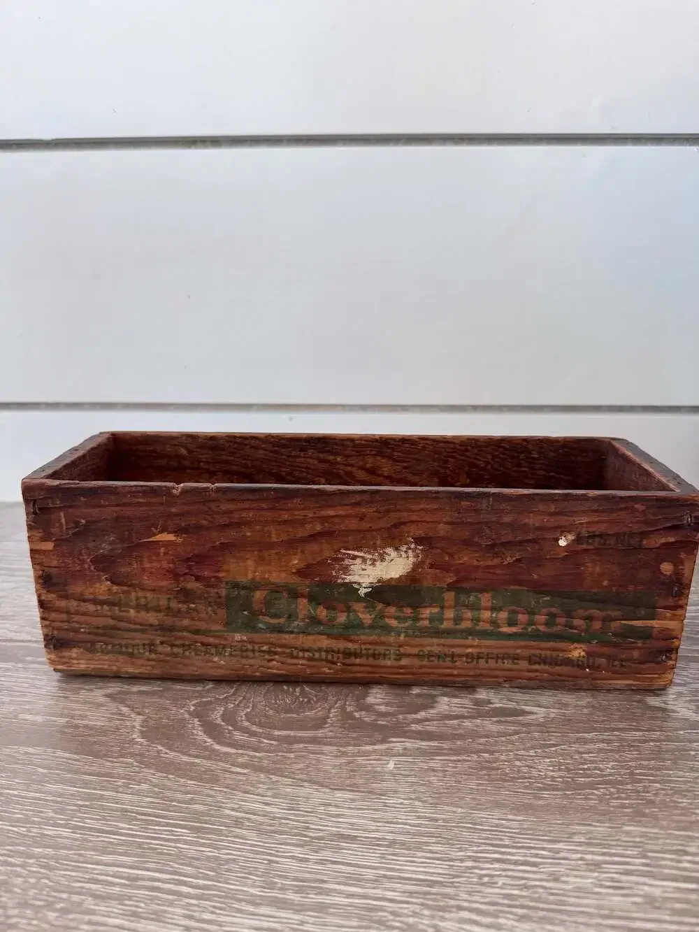 Vintage Armour's Cloverbloom Process Cheese Wooden Box